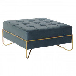 Banqueta DKD Home Decor   Espuma Azul Dorado Metal Poliéster Terciopelo...