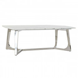 Mesa de Centro DKD Home Decor Plateado Mármol Acero Plástico 127 x 70 x 43 cm