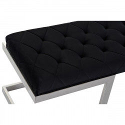 Banquette DKD Home Decor   Noir Polyester Acier (140 x 40 x 40 cm)