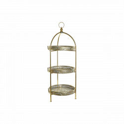 Estantería DKD Home Decor Dorado Metal 3 Estantes (39 x 39 x 101 cm)