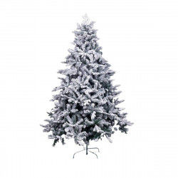 Kerstboom Wit Groen PVC Metaal Polyethyleen Besneeuwd 210 cm