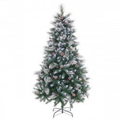 Kerstboom Wit Rood Groen Natuurlijk PVC Metaal 240 cm