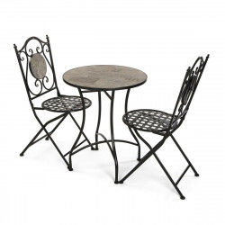 Tafel met twee stoelen Versa Ivar Zwart 60 x 71 x 60 cm