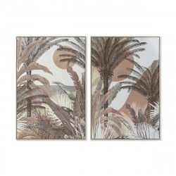 Cadre DKD Home Decor 84 x 4,5 x 123 cm Palmiers Colonial (2 Unités)