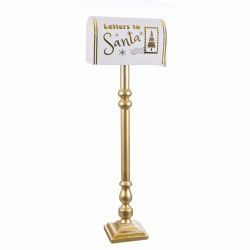 Christmas bauble White Golden Metal Letterbox 33 x 18 x 100,5 cm