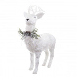 Weihnachtsschmuck Weiß Polyfoam Hirsch 73 x 33 x 108 cm