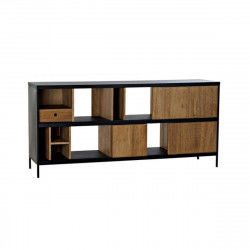 Buffet DKD Home Decor Alvin Noir Naturel Fer Frêne 160 x 40 x 75 cm