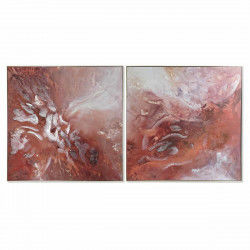 Schilderij DKD Home Decor Abstract 121,5 x 5 x 121,5 cm (2 Stuks)