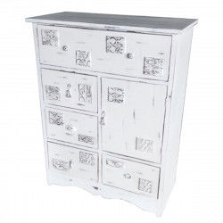 Chest of drawers DKD Home Decor 78 x 38 x 102 cm Wood White Worn