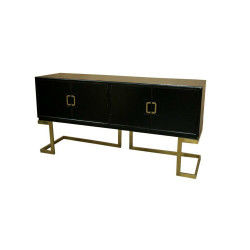 Aparador DKD Home Decor Negro Metal Álamo (180 x 50 x 90 cm)