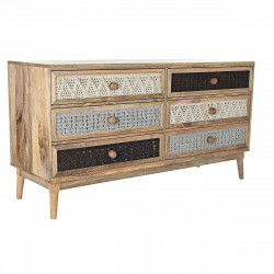 Buffet DKD Home Decor Naturel Gris Bois de manguier (147 x 48 x 79 cm)