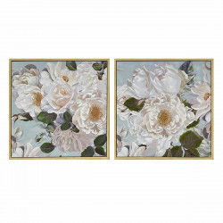 Bild DKD Home Decor 80 x 4 x 80 cm Blomster Shabby Chic (2 Stück)