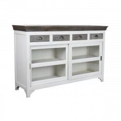 Aparador DKD Home Decor 165 x 45,7 x 105,4 cm Cristal Gris Blanco Marrón...