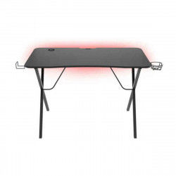 Desk Gaming Genesis Holm 200 RGB Black Steel MDF Wood