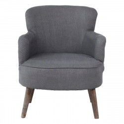 Armchair DKD Home Decor Dark grey Fir Plastic 65 x 62 x 77 cm 65 x 69 x 77 cm