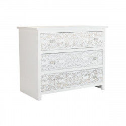 Cassettiera DKD Home Decor Bianco Legno di mango (100 x 50 x 80 cm)