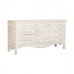 Cassettiera Home ESPRIT Bianco Naturale Legno di mango Legno MDF 145 x 41 x...