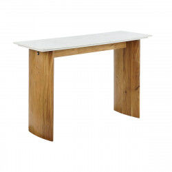 Consolle Home ESPRIT Bianco Marrone Marmo Legno di mango 120 x 38 x 77 cm