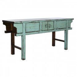 Console Home ESPRIT Turkoois Elmhout 170 x 49 x 88 cm