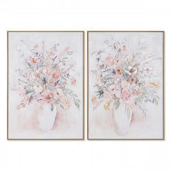 Cadre Home ESPRIT Shabby Chic Vase 70 x 3,5 x 100 cm (2 Unités)