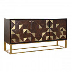 Credenza DKD Home Decor Bianco Marrone Nero Multicolore Marrone scuro Metallo...