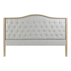 Headboard DKD Home Decor Grey Multicolour Natural Light grey Wood Rubber wood...