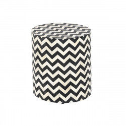 Mesa auxiliar DKD Home Decor Bicolor Hueso 37,5 x 37,5 x 42 cm