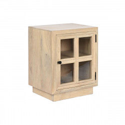 Comodino Home ESPRIT Naturale Cristallo Legno di mango 45 x 35 x 57 cm