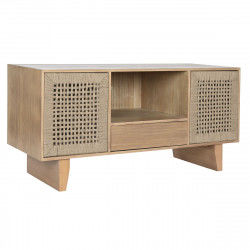 Mueble de TV Home ESPRIT Beige Natural Yute Pino 120 x 40 x 55 cm