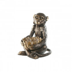 Decoratieve figuren Home ESPRIT Gouden Donkerbruin Aap 40 x 37 x 50 cm