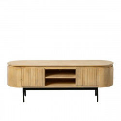 Mueble de TV MONTMARTRE 140 x 40 x 48 cm Natural Negro Madera Hierro