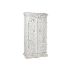 Armadio DKD Home Decor Bianco Metallo Legno di mango (100 x 43 x 190 cm)