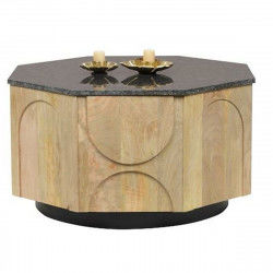 Hoofdtafel DKD Home Decor Marmer Mangohout 80 x 80 x 45 cm