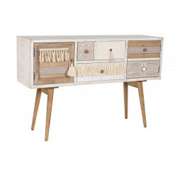 Buffet DKD Home Decor Sapin Coton Blanc (120 x 35 x 80 cm)