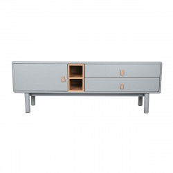 Meubles de télévision Home ESPRIT Bleu Gris polypropylène Bois MDF 140 x 40 x...