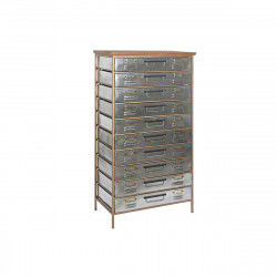 Chest of drawers Home ESPRIT Brown Grey Silver Natural Metal Fir Loft 66 x...