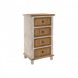 Cajonera DKD Home Decor Blanco Marrón Natural Abeto 48 x 38 x 89,5 cm