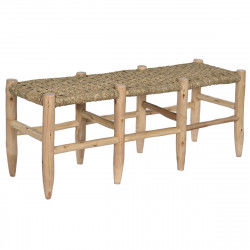 Banquette Home ESPRIT Naturel Jute Bois 120 x 35 x 45 cm