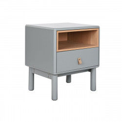 Nachttisch Home ESPRIT Blau Grau natürlich Holz MDF 48 x 40 x 55 cm