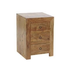 Mesita de Noche DKD Home Decor Natural Acacia 45 x 35 x 60 cm