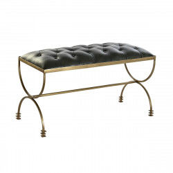 Foot-of-bed Bench DKD Home Decor 90 x 38 x 52 cm Golden Metal Green Metallic