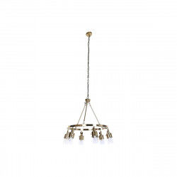 Deckenlampe DKD Home Decor 66 x 66 x 60 cm Kristall Gold Metall 40 W