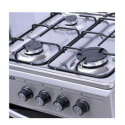 Cuisinière à Gaz Haeger GC-SS5.006C Acier inoxydable Argenté Gris (46 L)