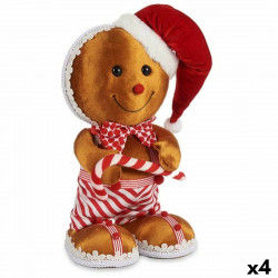 Deko-Figur Keks Braun Rot polystyrol 19 x 33 x 15 cm (4 Stück)