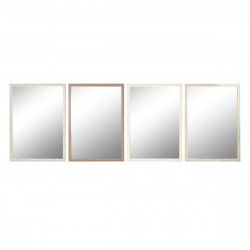 Espejo de pared Home ESPRIT Blanco Marrón Beige Gris Crema Cristal...