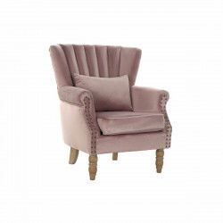 Fauteuil DKD Home Decor 73 x 70 x 87 cm Rose Bois d'hévéa