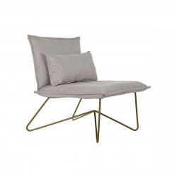 Fauteuil DKD Home Decor 66 x 78 x 75 cm Beige Doré Métal