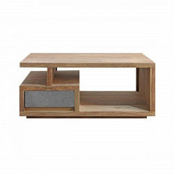 Mesa de Centro DKD Home Decor 118 x 70 x 45 cm Natural Gris Madera