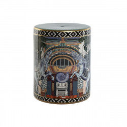 Mesa auxiliar Home ESPRIT Turquesa Porcelana 34 x 34 x 43,5 cm