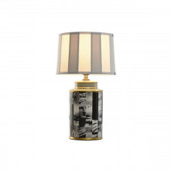 Lampada da tavolo Home ESPRIT Bianco Nero Grigio Dorato Porcellana 29 x 29 x...